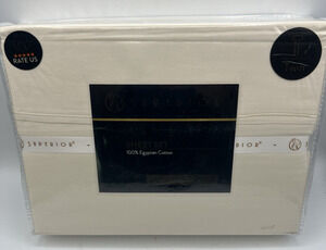 Superior Twin Ivory Sheet Set 300TC Egyptian Cotton Deep Pocket Bedding